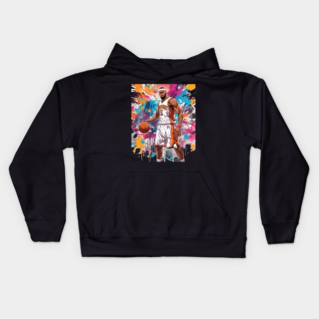 basketball position Kids Hoodie by animegirlnft